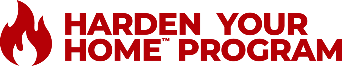 Harden Your Home™ Program logo for Colorado wildfire home hardening and exterior upgrades