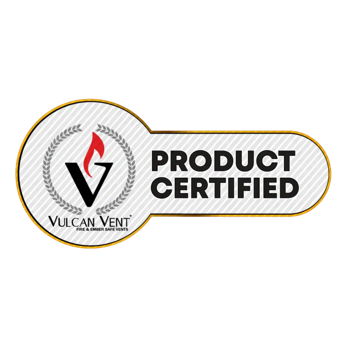 Vulcan Vent Product Certified Installer badge for Road Home Exteriors.