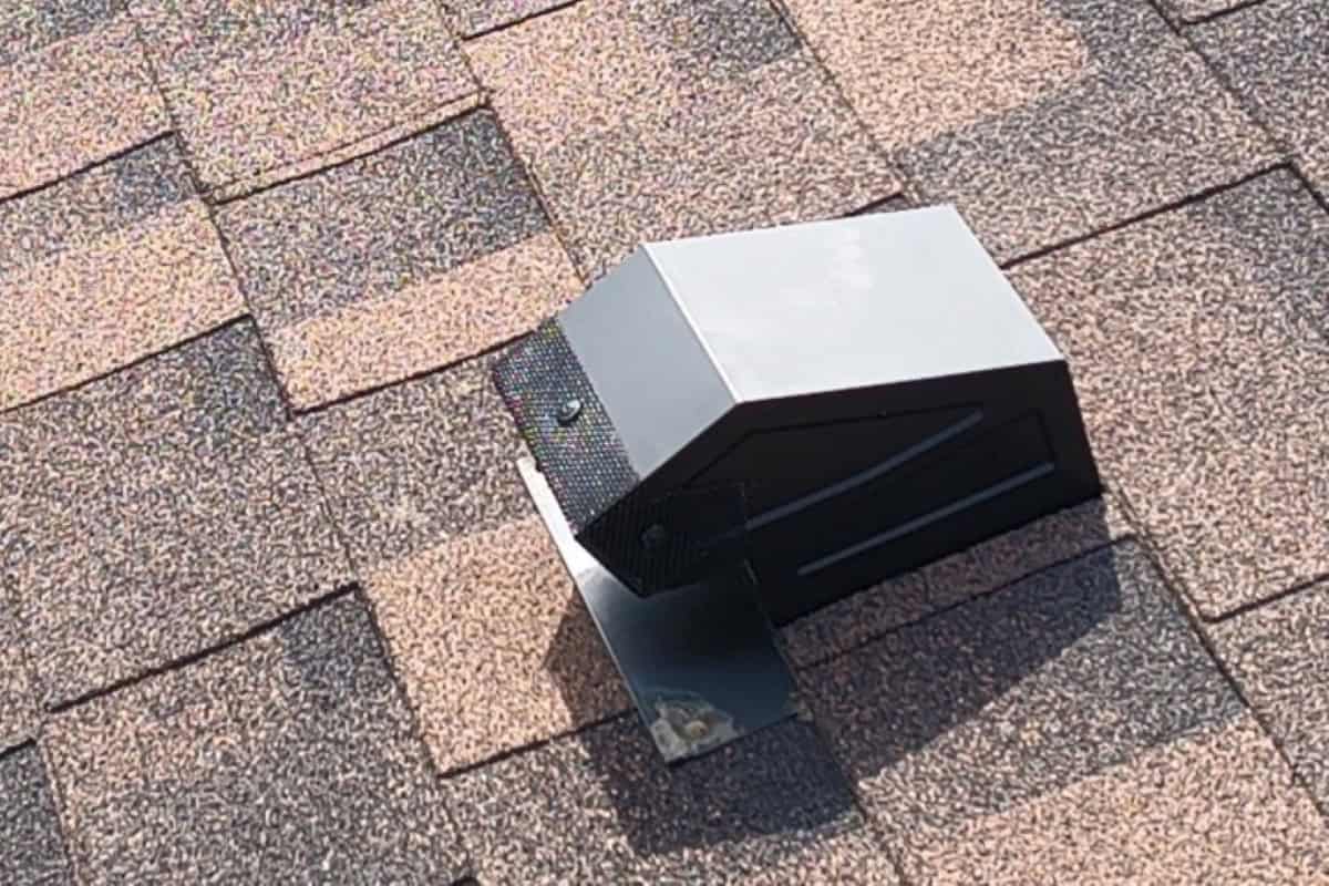 Roof vent fitted with FireStorm Ember Mesh on a home in Hiwan Hills, Evergreen, Colorado
