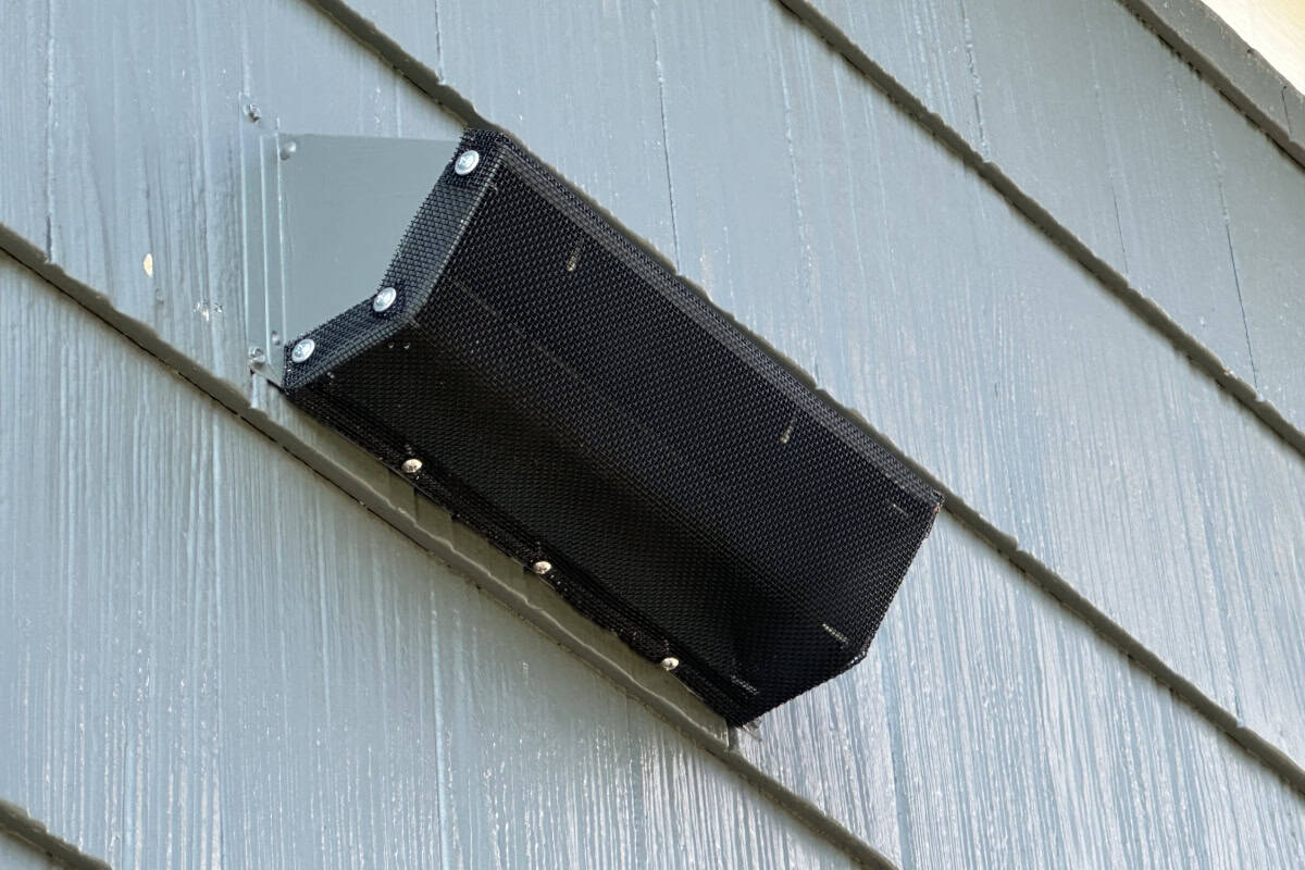 Exterior wall vent covered with FireStorm EmberMesh in Golden Ridge, Golden, Colorado