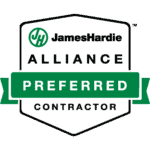 James Hardie Alliance Preferred Contractor badge for Road Home Exteriors