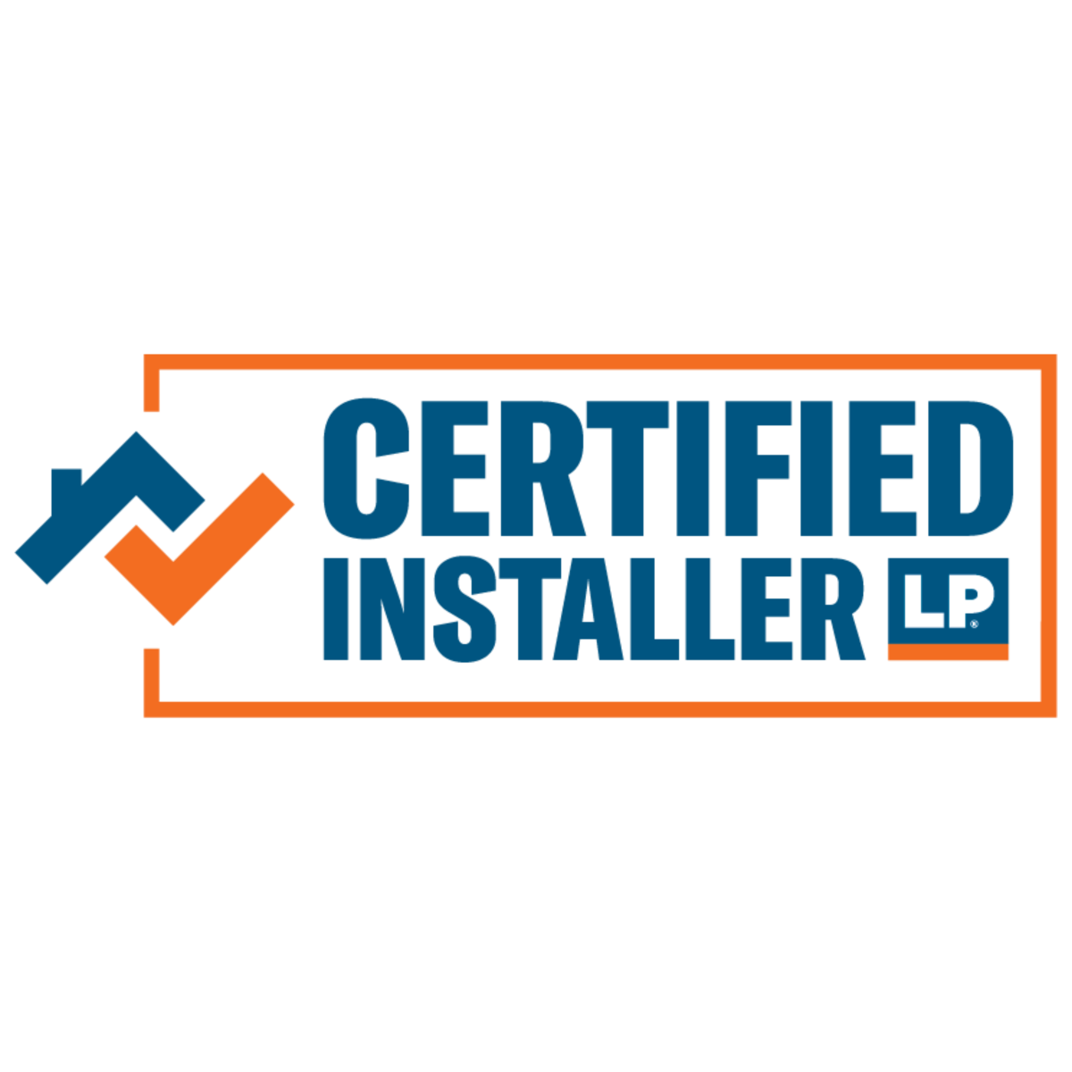 LP SmartSide Certified Installer badge for Road Home Exteriors