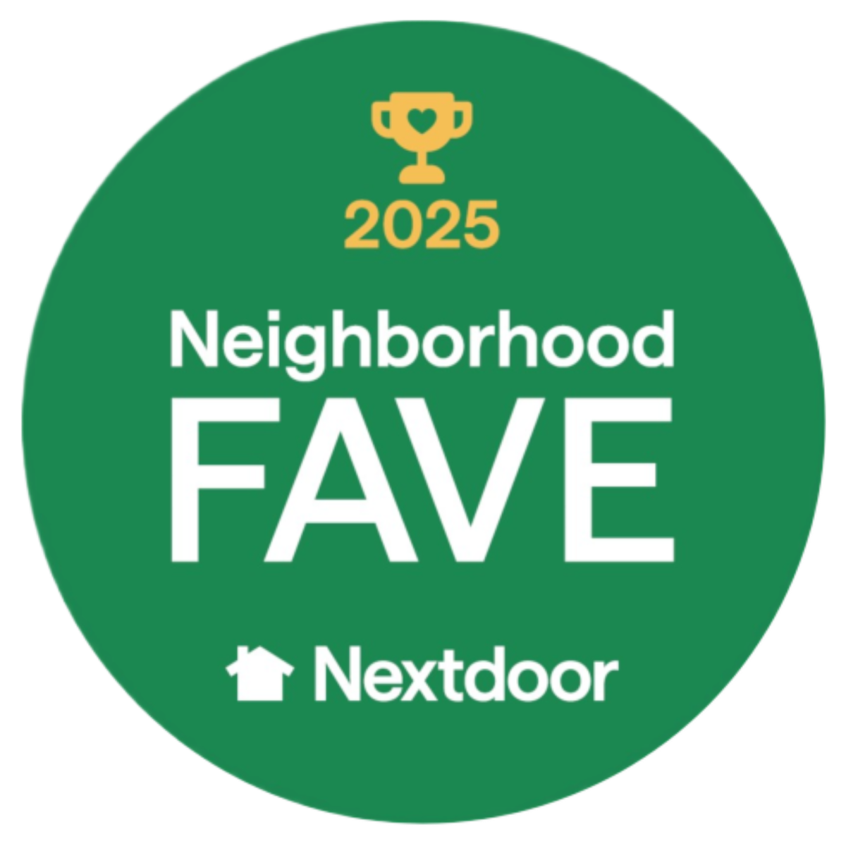 Road Home Exteriors Nextdoor Neighborhood Fave 2025 badge