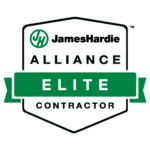 James Hardie Elite Contractor badge for Road Home Exteriors