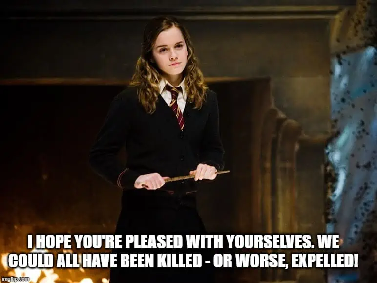 60 Inspiring Harry Potter Quotes that Potterheads Live By 15 hermione granger with wand in her hands