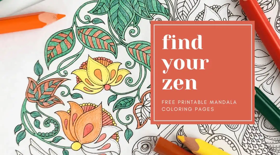 Find Your Zen: Free Printable Mandala Coloring Pages 3 free printable mandala coloring pages graphic
