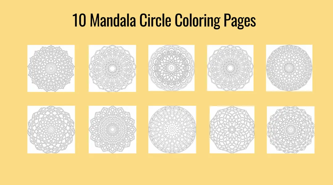 Find Your Zen: Free Printable Mandala Coloring Pages 6 free printable mandala coloring pages