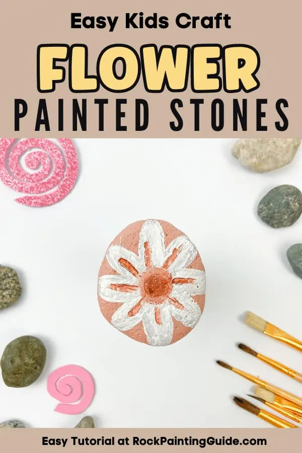 DIY Flower Painted Rock: The Perfect Craft for Spring 11 flower painted rock pin graphic