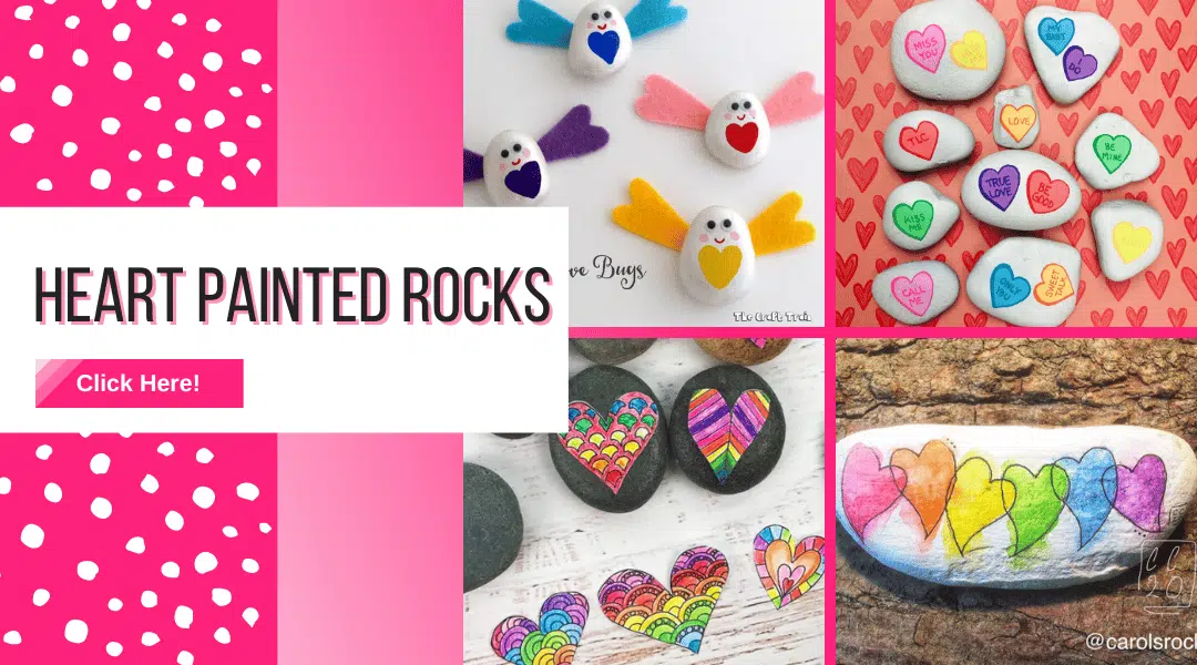 Easy Rock Painting Ideas That Will Keep You Busy All Year! 17 heart painted rocks