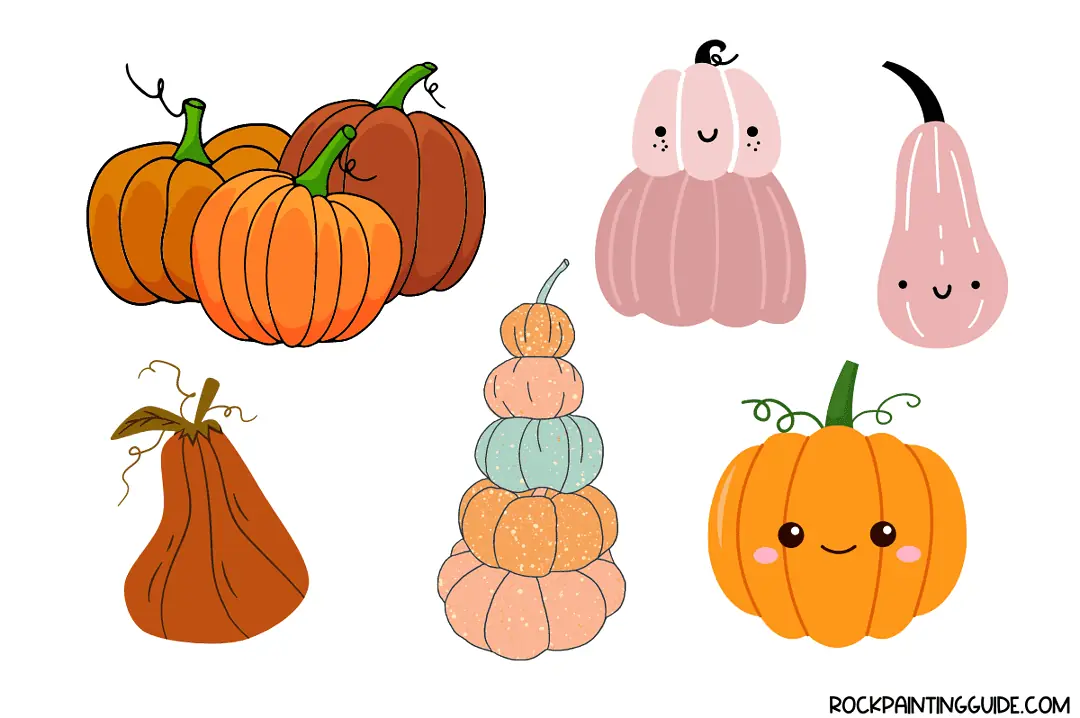 100+ Easy Fall Drawing Ideas + Step-by-Step Tutorials 5 fall pumpkins