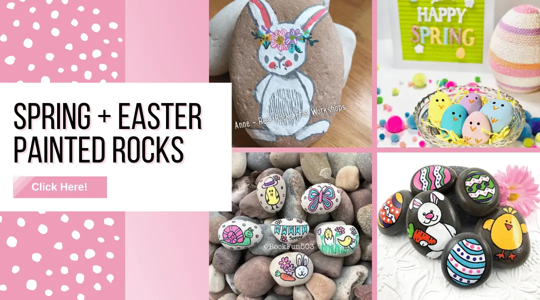 Easy Rock Painting Ideas That Will Keep You Busy All Year! 18 spring painte rocks