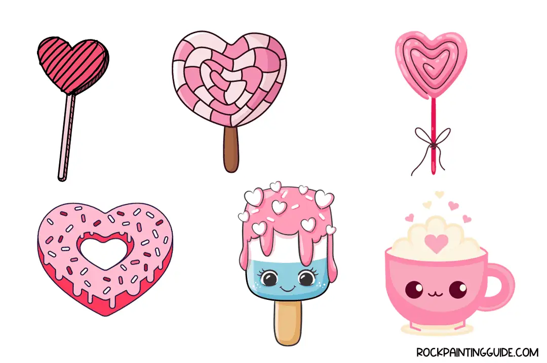 100+ Charming Valentine's Day Drawing Ideas to Try 6 candy and sweets