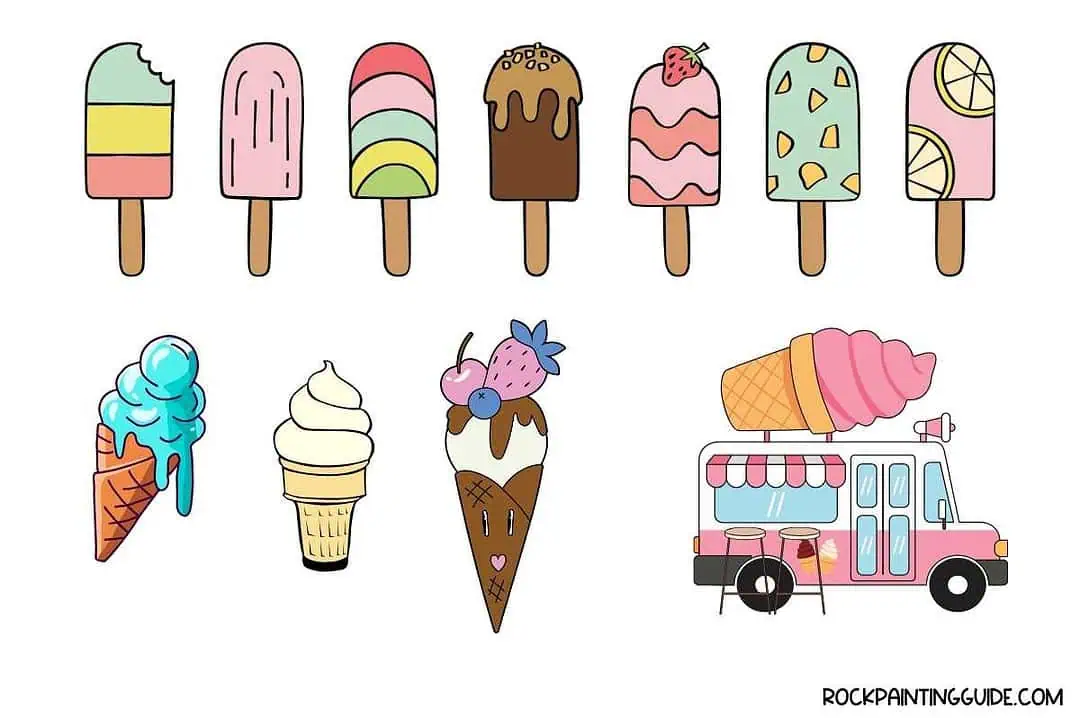 150 Cool Summer Drawing Ideas For All Ages (Free Download) 15 ice cream doodles