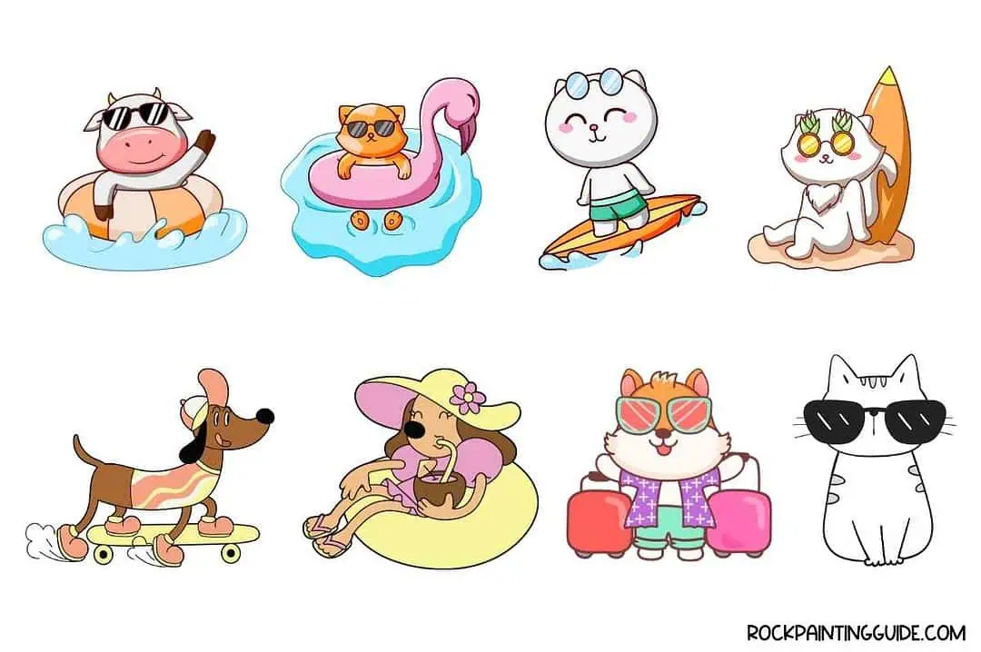 150 Cool Summer Drawing Ideas For All Ages (Free Download) 24 summer animal doodles