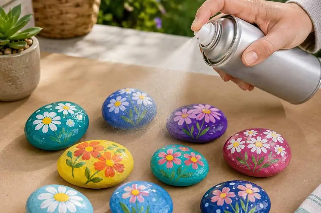 100+ Easy Summer Rock Painting Ideas for Kids and Beginners 57 how to apply clear sealer to painted rocks