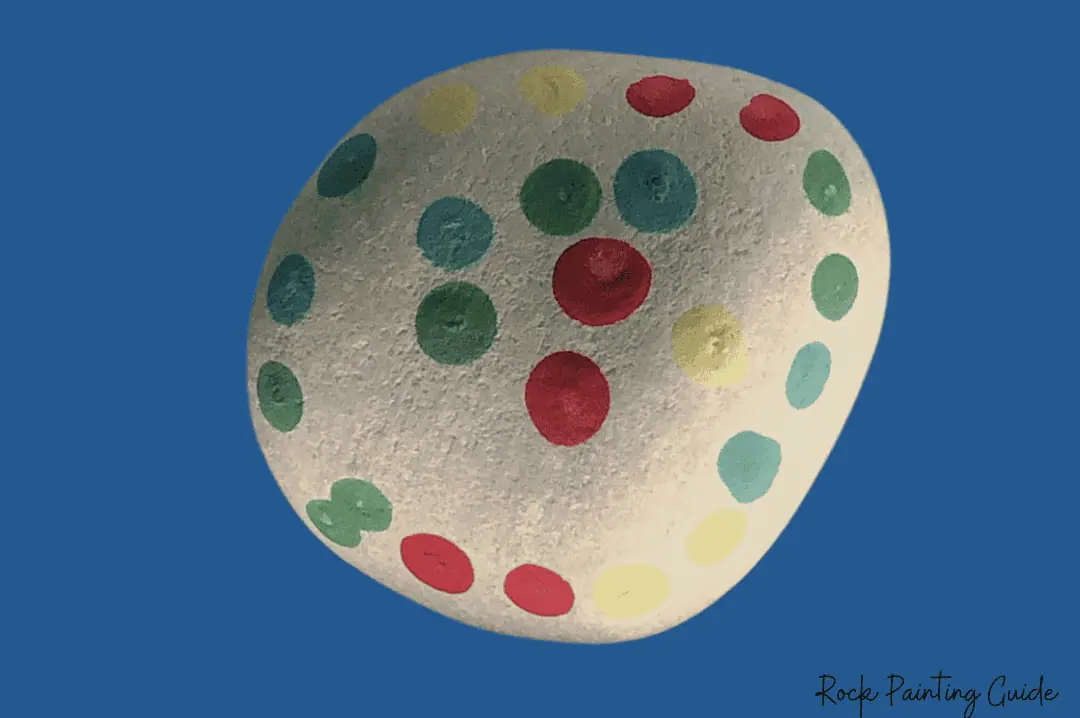 27 Fun Rock Painting Ideas For Preschoolers, No PaintBrush Required! 12 dot painted rock