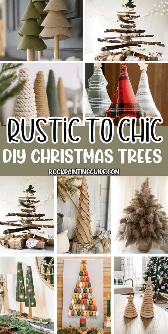 Rustic to Chic: 40 DIY Tabletop Christmas Tree Ideas To Make 44 DIY Tabletop Christmas Tree Ideas Graphic