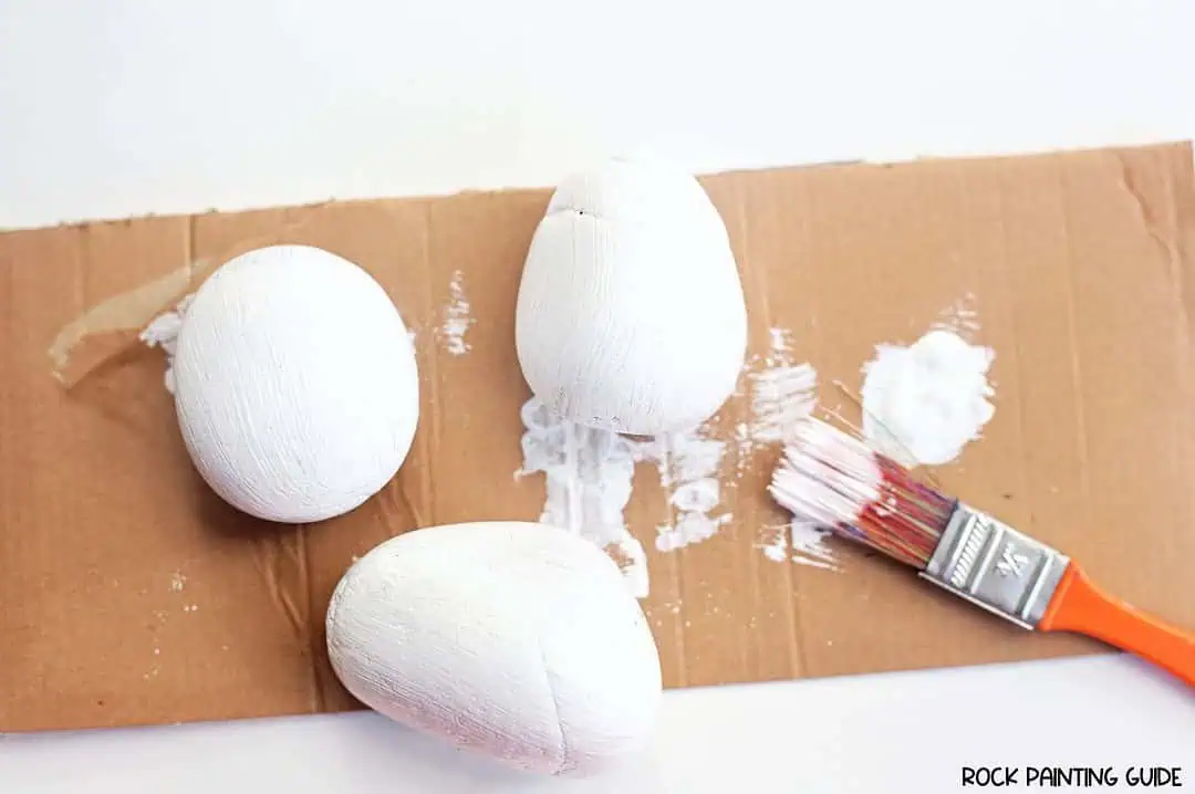 Squishmallows Painted Rocks: The Cutest DIY Craft Ever! 5 paint base coat on rocks