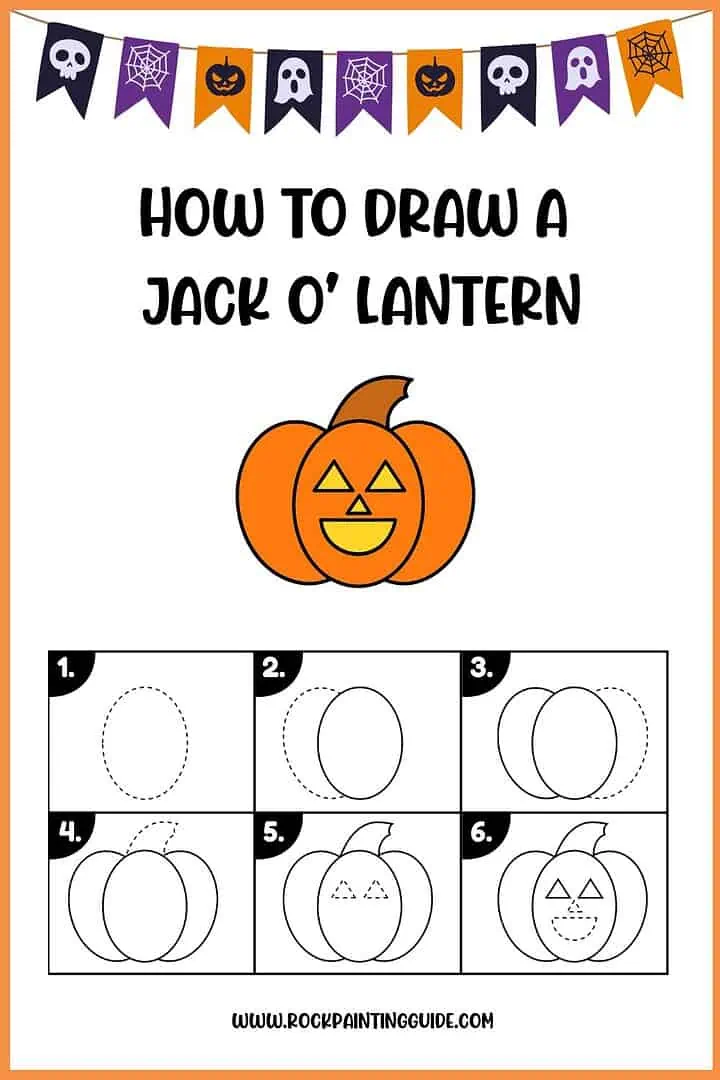 Easy Halloween Step-by-Step Drawing Ideas for kids 4 1