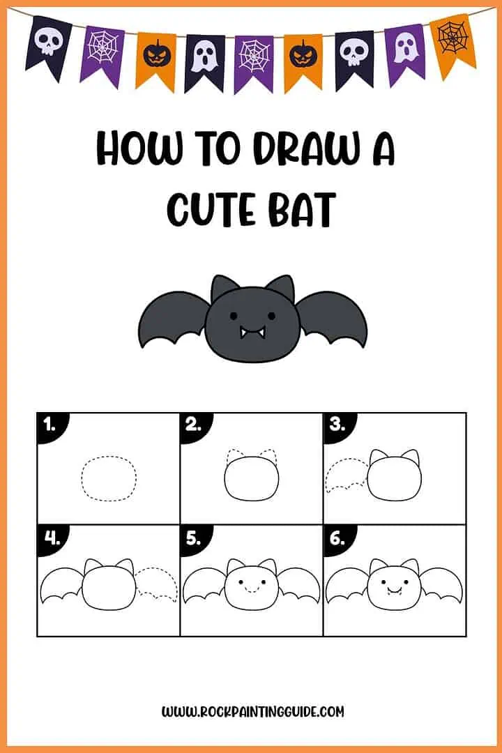 Easy Halloween Step-by-Step Drawing Ideas for kids 14 12