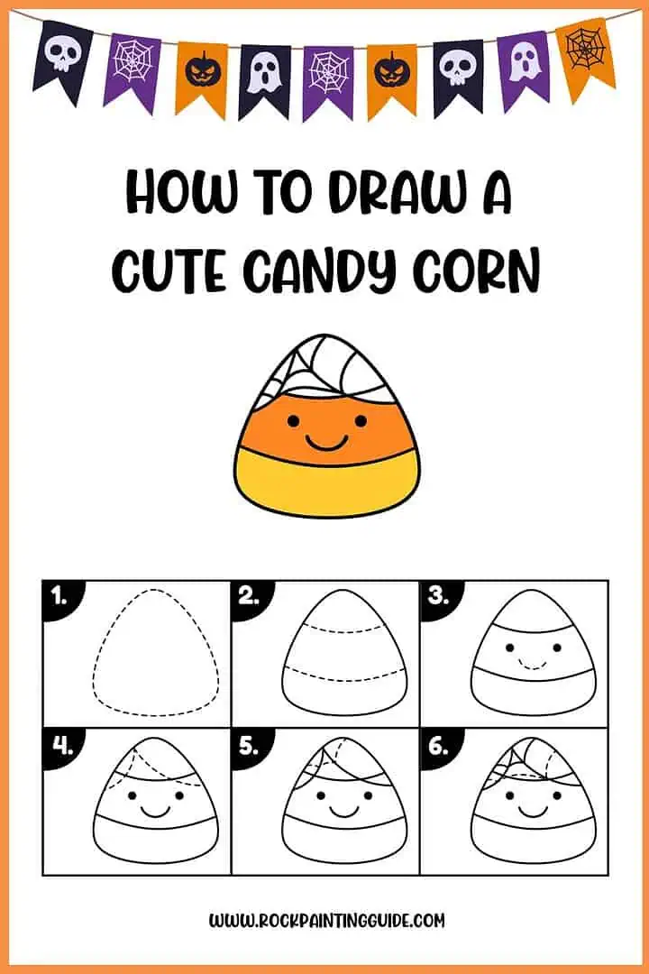 Easy Halloween Step-by-Step Drawing Ideas for kids 7 4