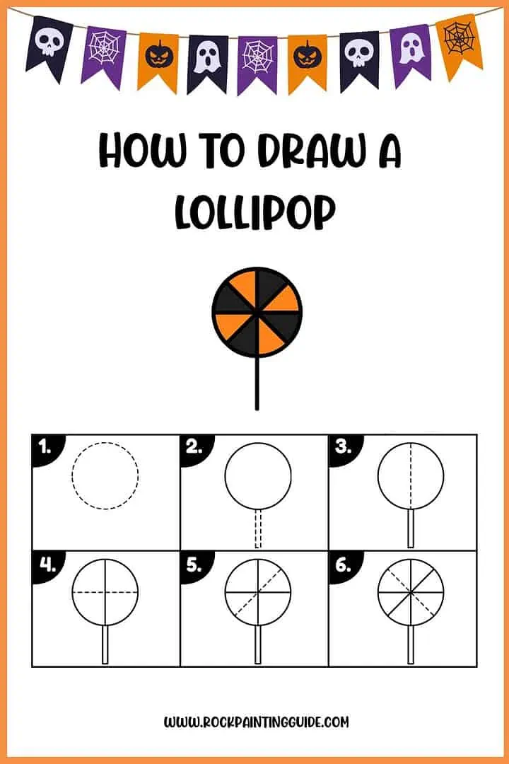 Easy Halloween Step-by-Step Drawing Ideas for kids 9 6