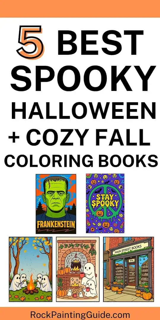 The Best Halloween Coloring Books to Celebrate Fall's Spooky Season 10 Halloween coloring books pin graphic