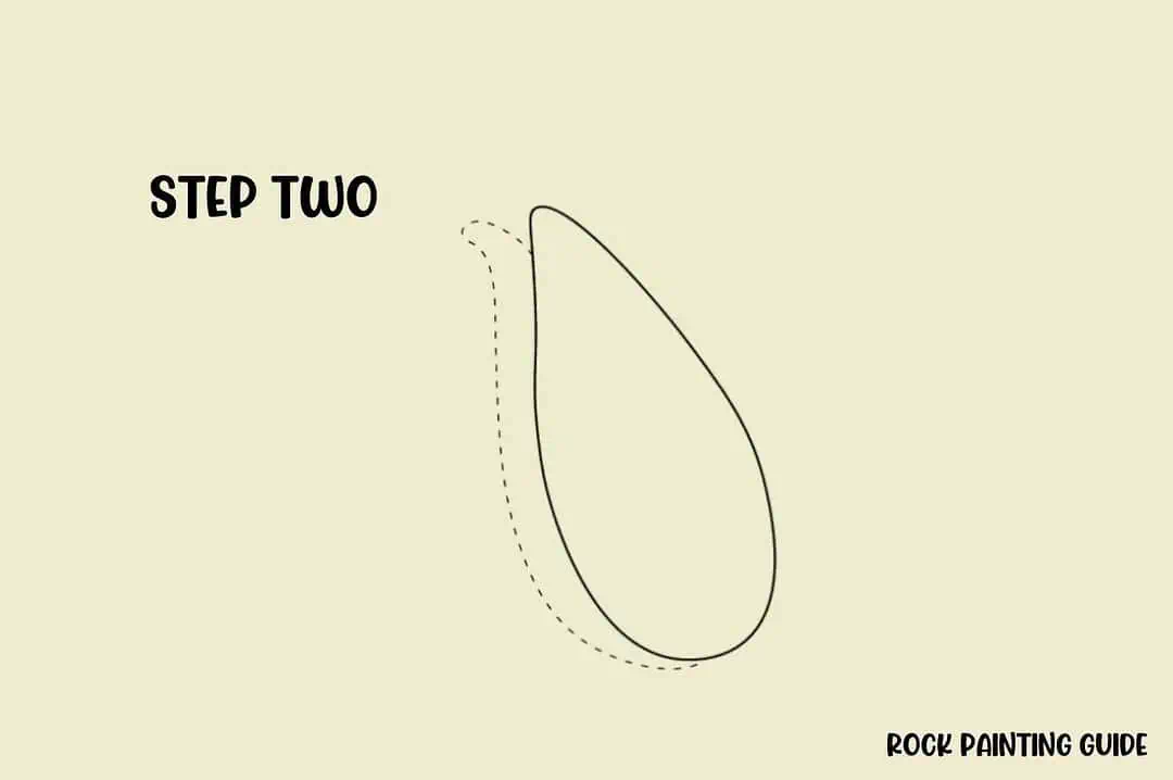 How to Draw a Tulip (Easy Step-by-Step Drawing) 5 second step on how to draw a tulip