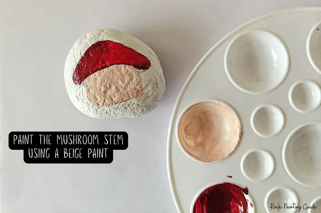 Cute Mushroom House Painted Rocks: Easy Fairy Garden DIY 9 Mushroom house Painted Rocks Step 5