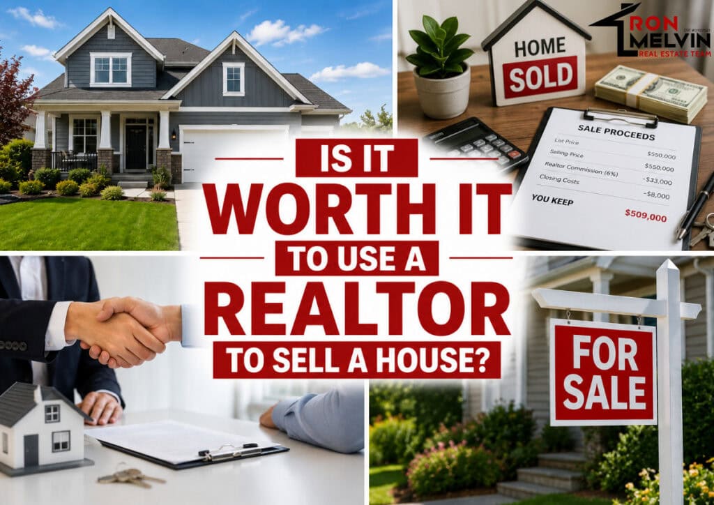 Real estate agent and house sale signs in Walnut Creek, CA.