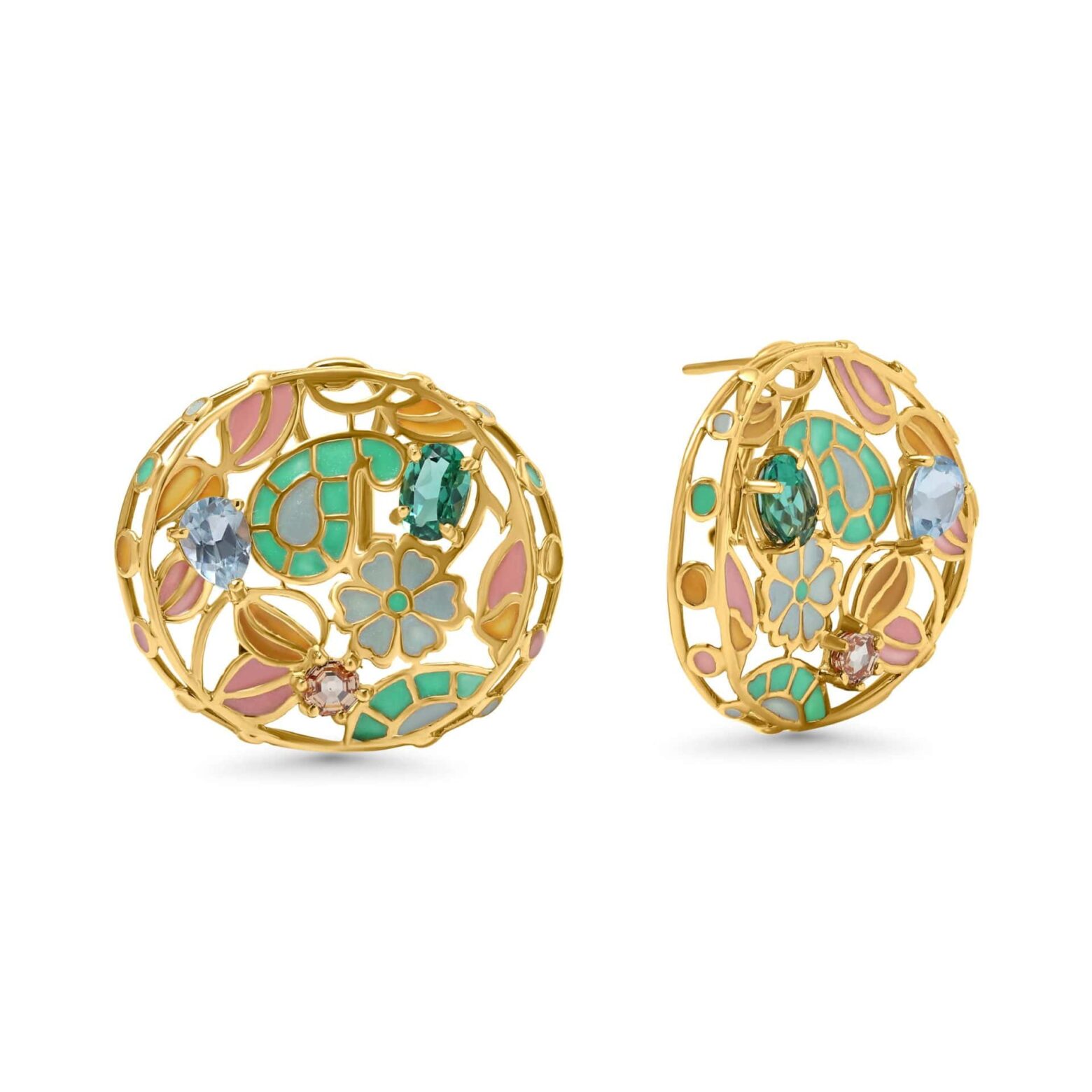 Candied Jewels Gold Earrings