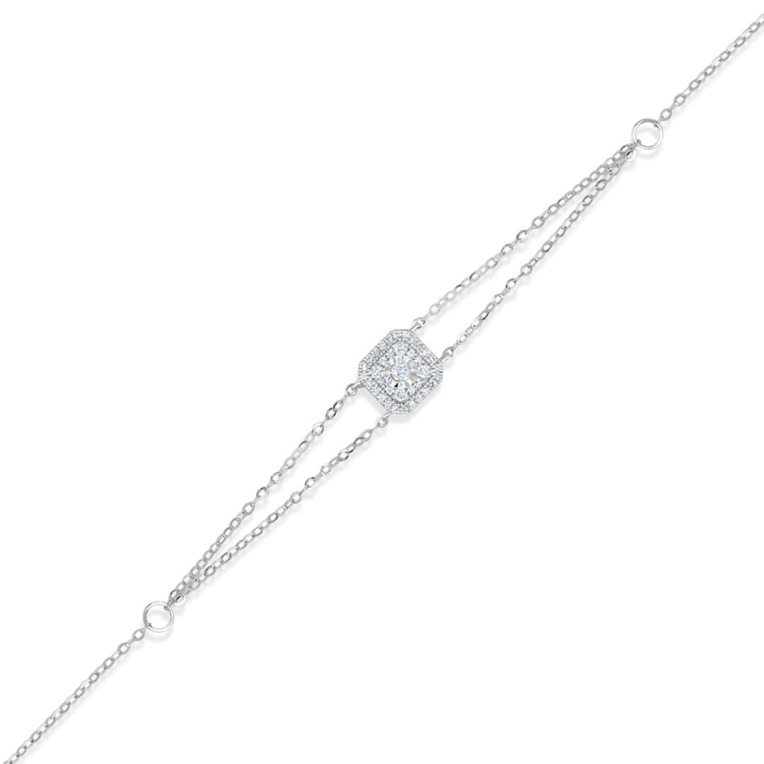 Illuminate Asscher Natural Diamond Bracelet