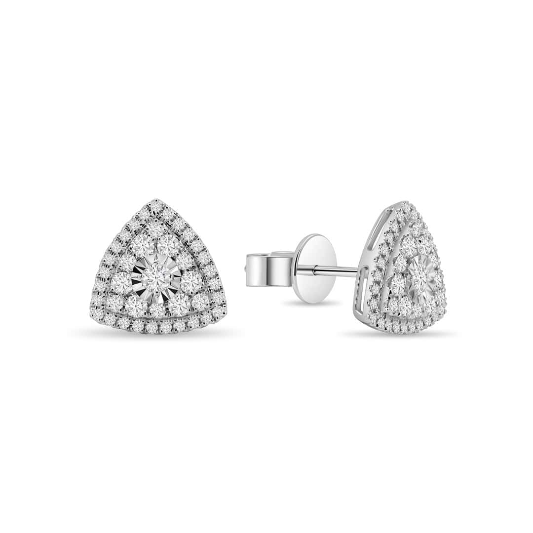 Illuminate Trillion Natural Diamond Earring