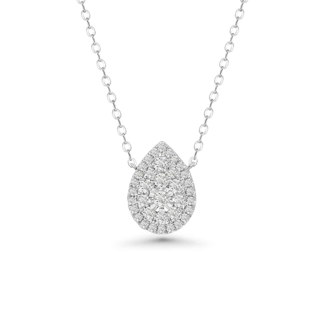 Illuminate Pear Natural Diamond Necklace