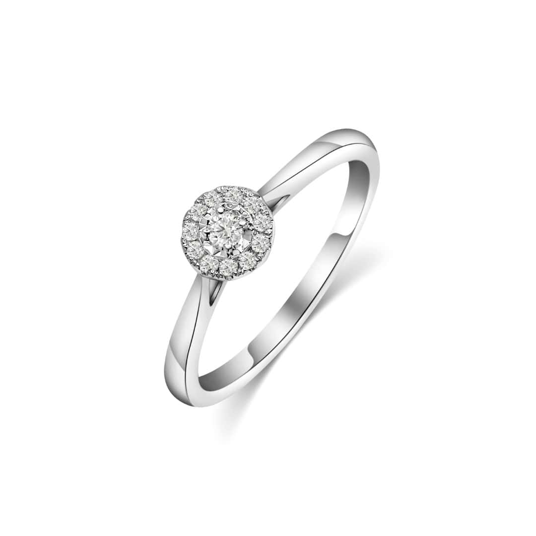 Illuminate Round Natural Diamond Ring