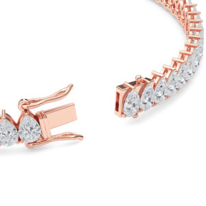 Pear-Cut Diamond Tennis Bracelet (North-South) - Thumbnail Image 3