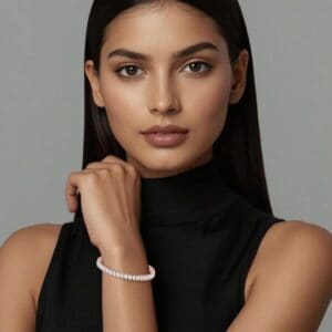 Pear-Cut Diamond Tennis Bracelet (Slanting) - Thumbnail Image 5