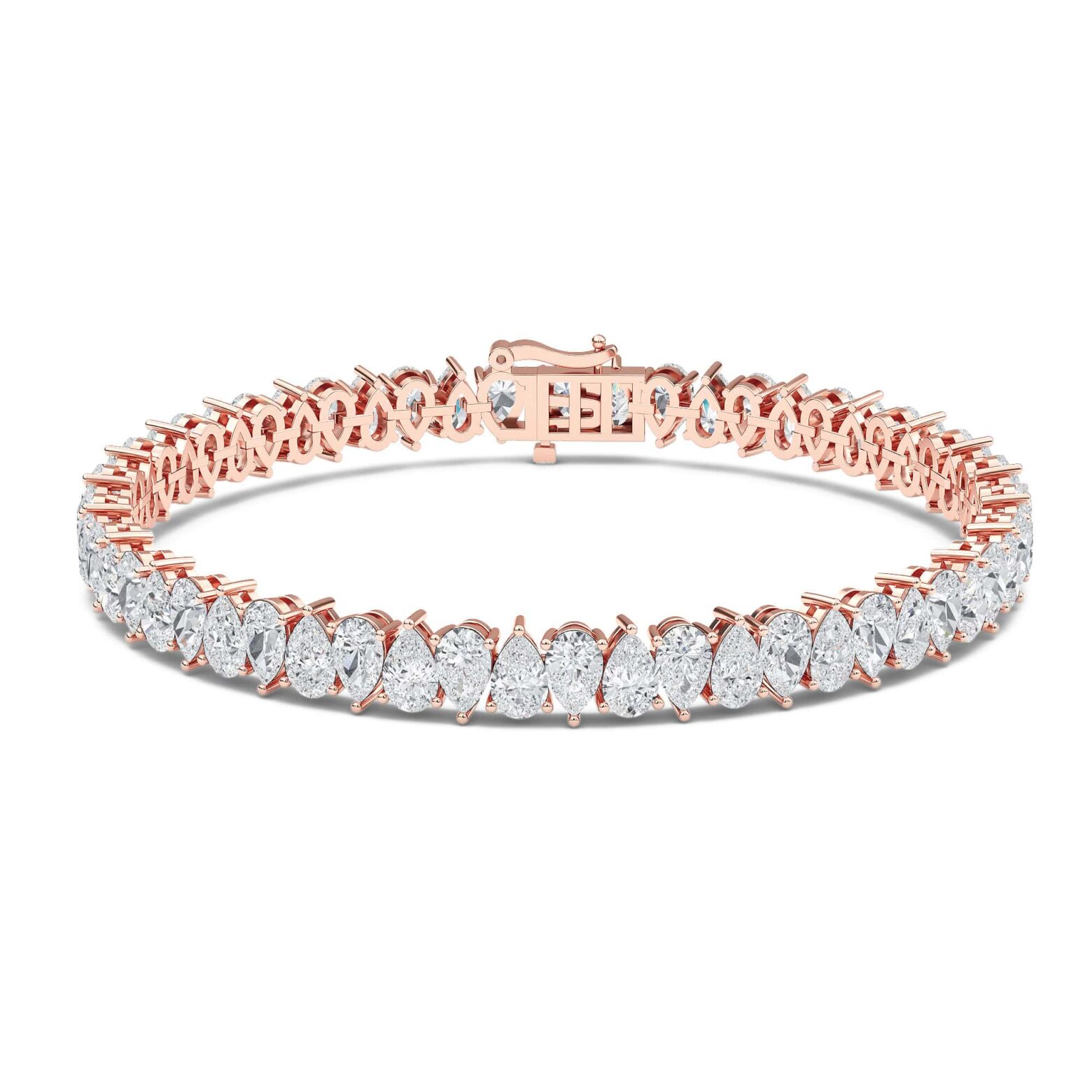 Pear-Cut Diamond Tennis Bracelet (Vice-Versa)