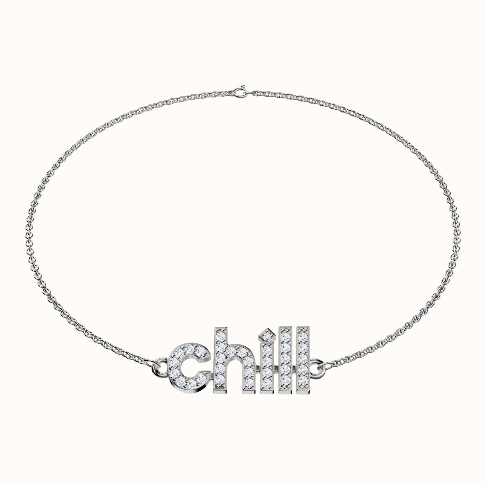 Say-It "Chill" Diamond Bracelet
