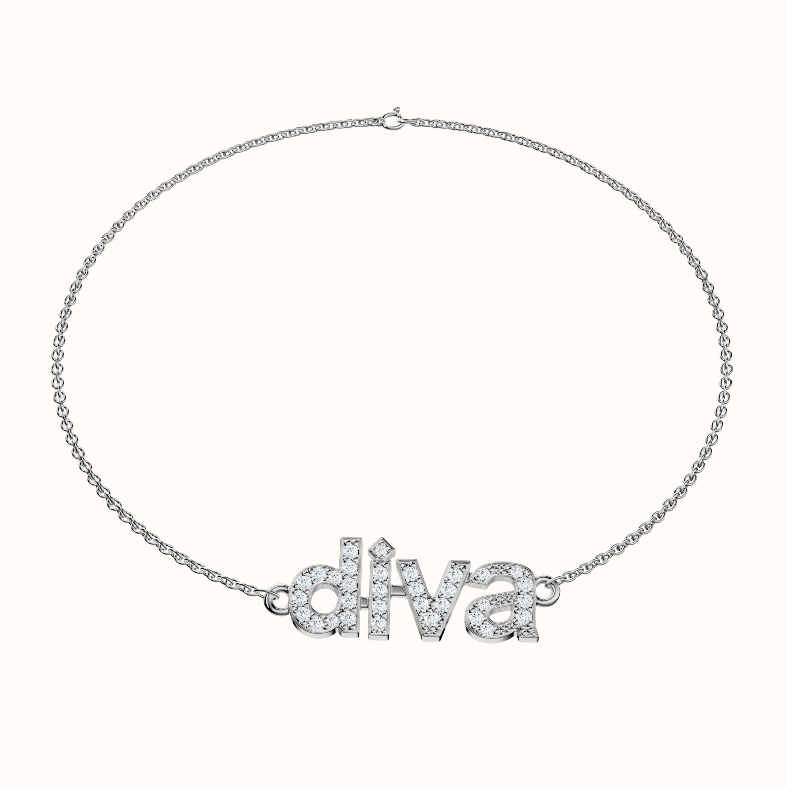 Say-It "Diva" Diamond Bracelet