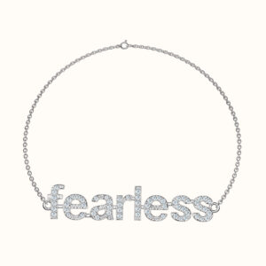 Say-It "Fearless" Diamond Bracelet