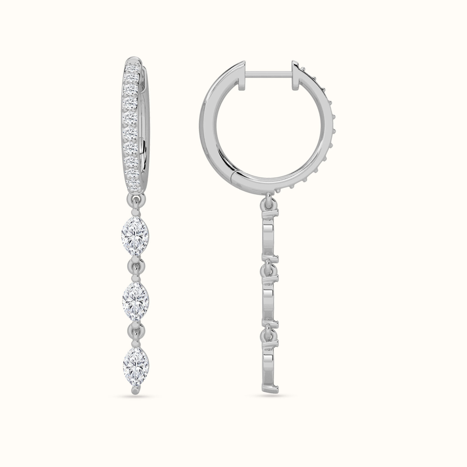 Line Huggie Earring - Image 4