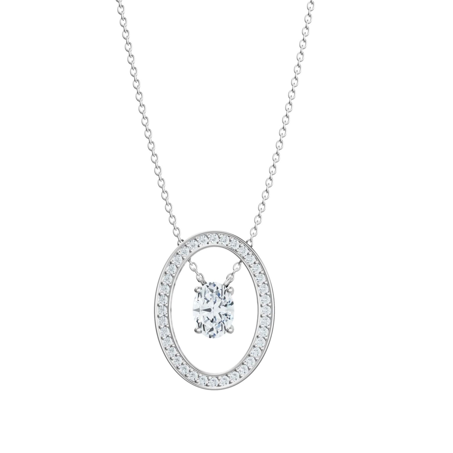 Floate Oval Necklace