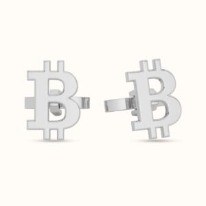 Bitcoin Plain Cufflinks