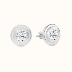 Round Diamond Cufflinks