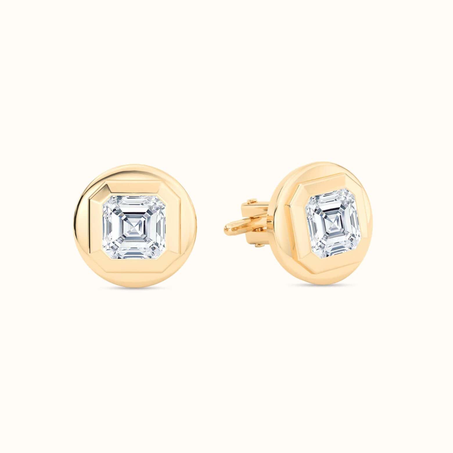 Asscher Diamond Cufflinks