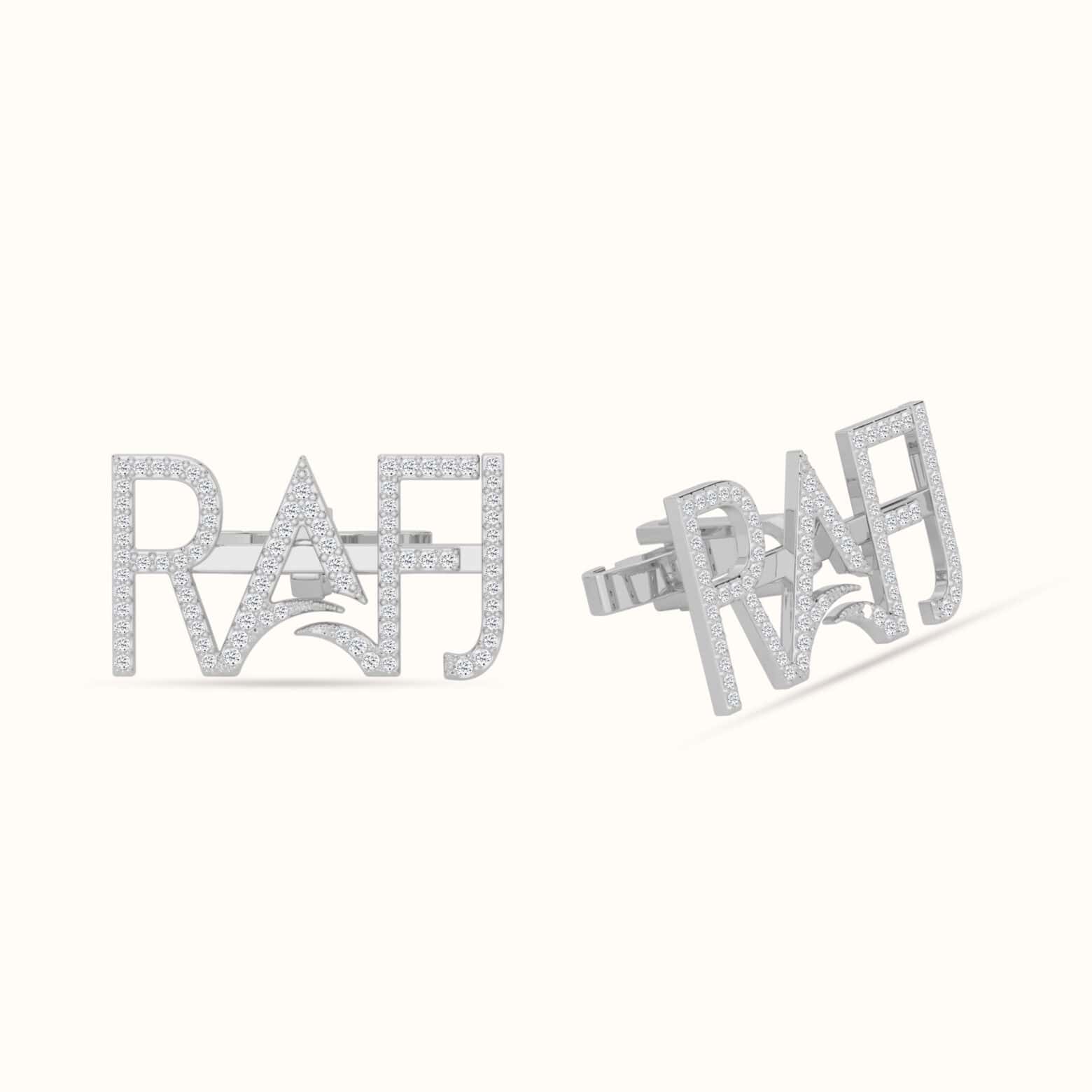 RAFJ Diamond Cufflinks