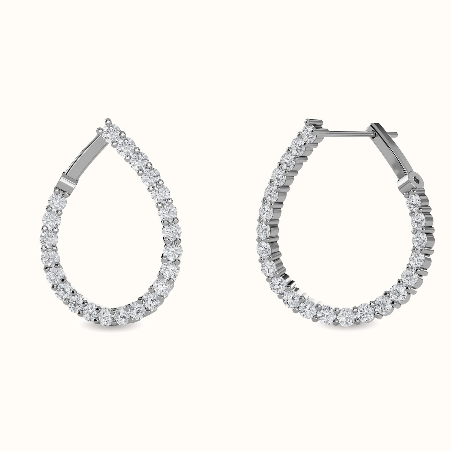 Teardrop Hoop Earrings