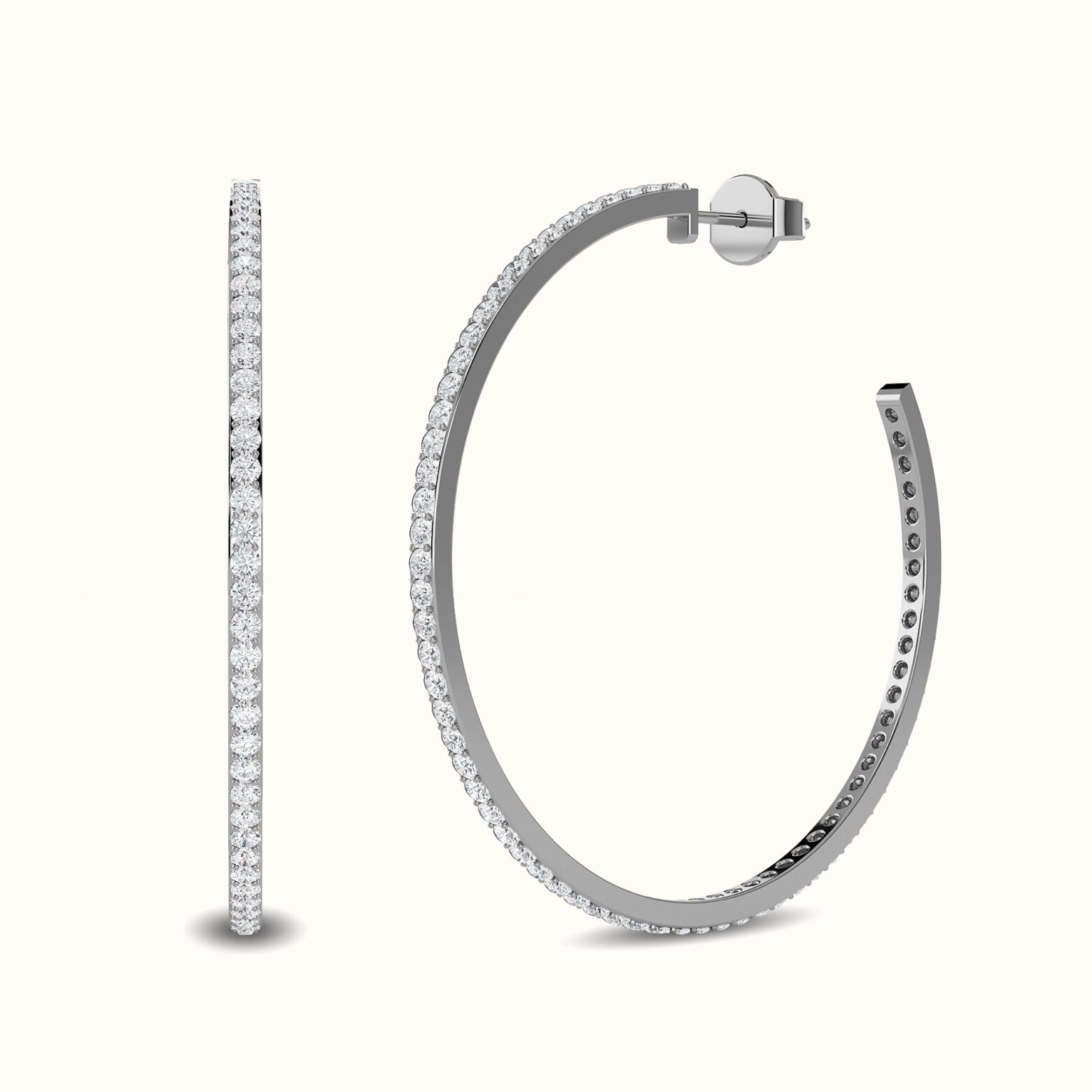 Eternity Hoop Earrings