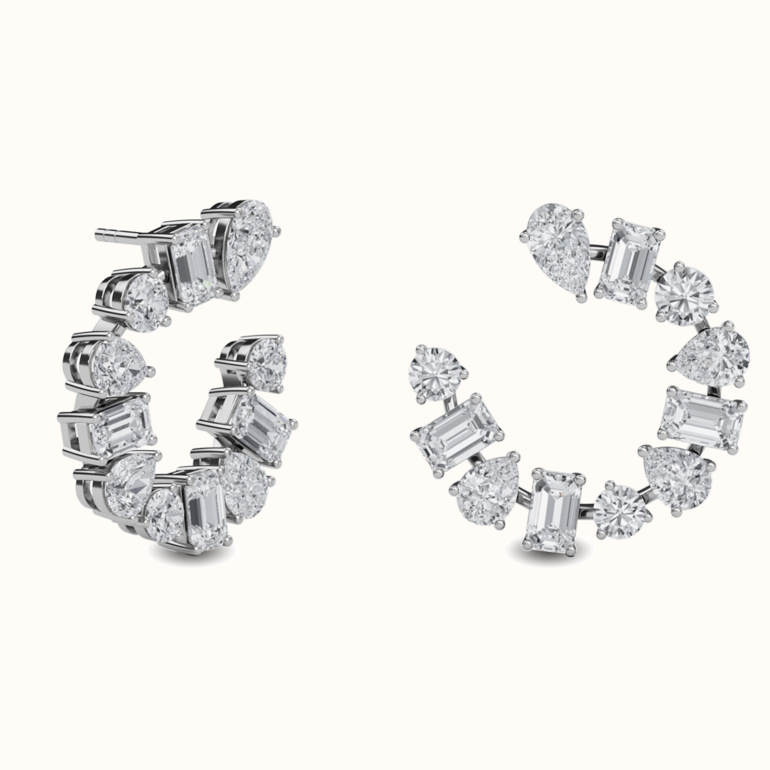 Mosaic Hoop Earrings